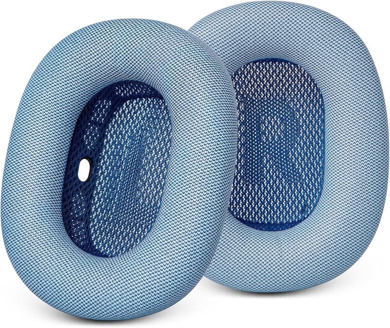 GEVO Upgraded Ear Cushions Replacement Earpads for Apple AirPods Max Headphones, Protein Leather Ear Pads Ear Covers Cups with Memory Foam and Magnet for AirPods Max (Sky Blue) - Image 1